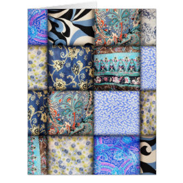 Blaues Imitat-Patchwork-Quiltmuster