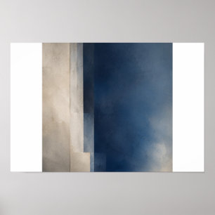 Blaues Intervall — Aurema Poster