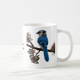 Blaues Jay fertigen besonders an Kaffeetasse