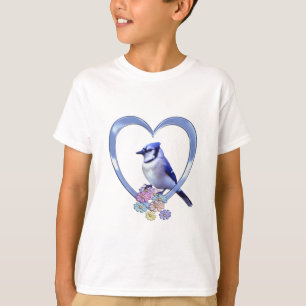 Blaues Jay im Herzen T-Shirt