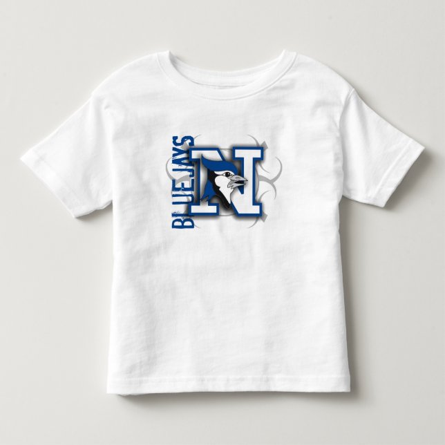 Blaues Jay-Kleinkind-Shirt Kleinkind T-shirt (Vorderseite)
