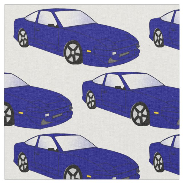 Blaues JDM Sport-Auto-Gewebe Stoff (Nahaufnahme)