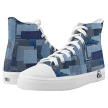 Blaues Jean Patchwork-Denim Shibori Boro Boro