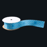 Blaues jüdisches Stern-Band Satinband<br><div class="desc">Dieses reizende Band ist für Chanukka oder jedes mögliches Geschenk für eine jüdische Gelegenheit perfekt,  wie einen Schläger Mitzvah oder bris.</div>