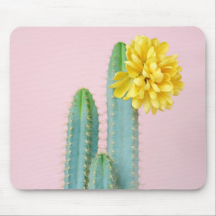 Blaues Kaktus-Trio Mousepad
