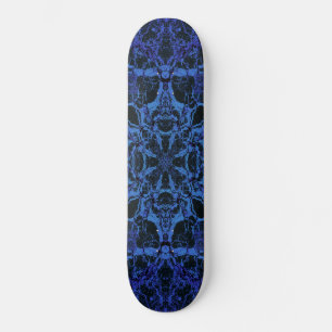 Blaues Kaleidoskop Skateboard