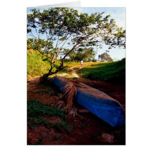 Blaues Kanu und Tino, auch