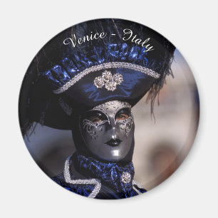 Blaues Karnevals-Kostüm - Venedig, Italien Magnet
