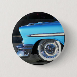 Blaues klassisches Auto Button