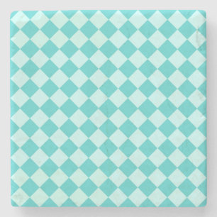 Blaues Kombinations-Diamant-Muster durch Shirley Steinuntersetzer