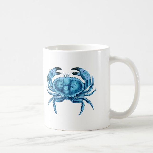 Blaues Krebse Kaffeetasse (Rechts)