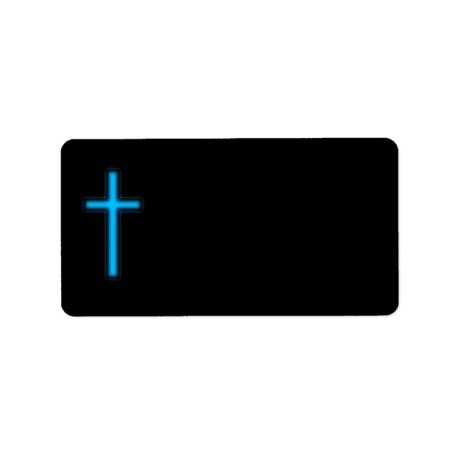 Blaues Kreuz Adressaufkleber (Vorne)