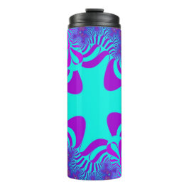 Blaues Kreuz an der Küste Thermosbecher