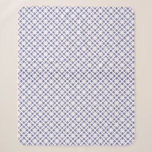 Blaues Kreuz-Anhänger-Muster Sherpadecke