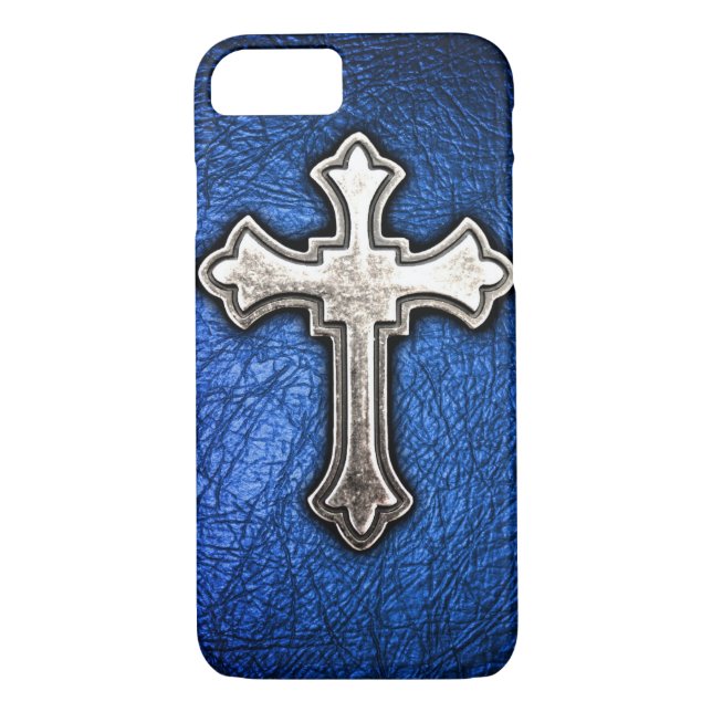 Blaues Kreuz Case-Mate iPhone Hülle (Rückseite)
