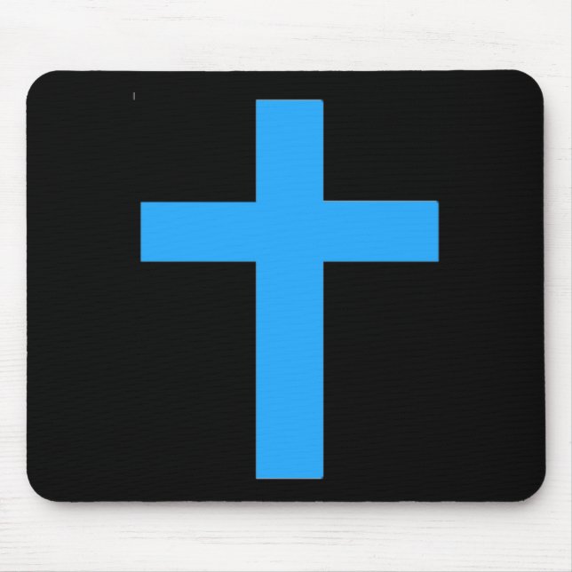 Blaues Kreuz Mousepad (Vorne)