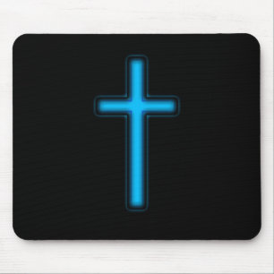 Blaues Kreuz Mousepad
