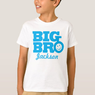 Blaues Lächeln großen bro Namens scherzt T - Shi T-Shirt