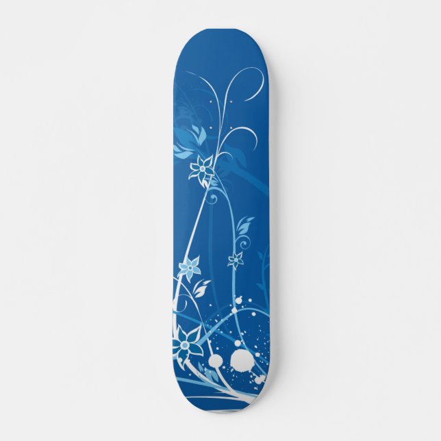 Blaues launisches skateboard (Vorne)