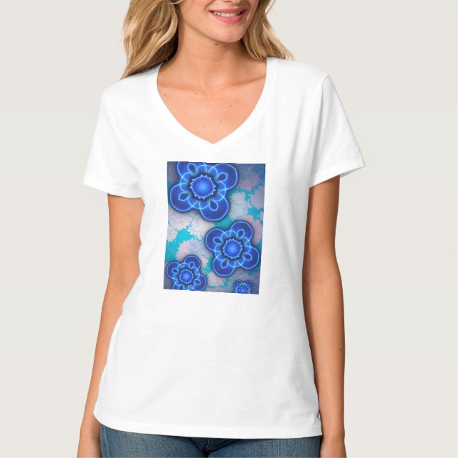 Blaues Licht T-Shirt (Vorderseite)