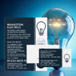 Blaues Lichtblitzdesign, elektrische Werbung Flyer<br><div class="desc">Blauer Glühbirnendesign,  Elektrische Werbung Flyer durch den Business Card Store.</div>