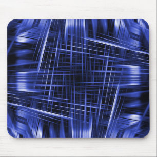 Blaues Lichtstrahlmuster Mousepad
