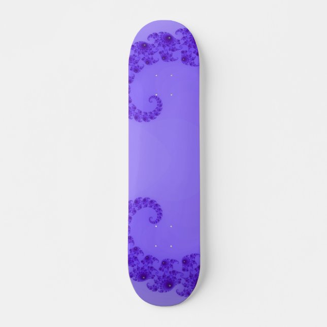 Blaues Lila Herzskateboard Skateboard (Vorne)
