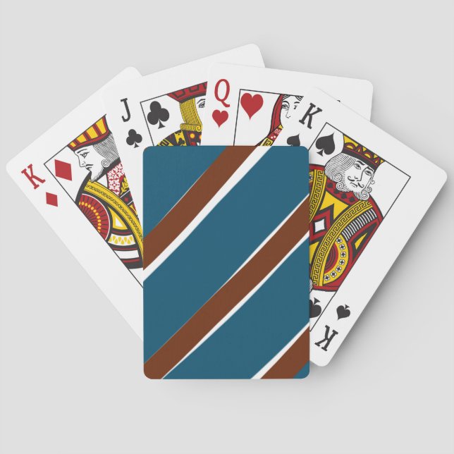 Blaues lila, kurvenförmiges Design Spielkarten (Rückseite)