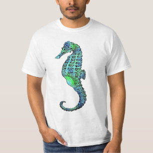 Blaues Lila Meerpferd in jeder Farbe, die Ihnen ge T-Shirt