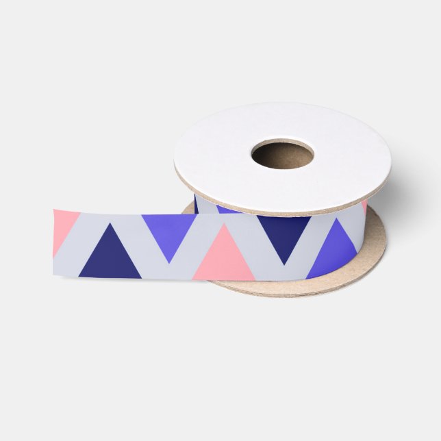 Blaues/lila/rosa Band Satinband (Spule)