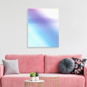 Blaues Lila Rosa und Gelbe Abstrakte Kunst Leinwan Leinwanddruck