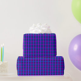 Blaues Lila schwarzes, modernes Latenzwaschpapier Geschenkpapier