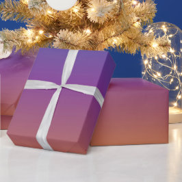 Blaues, Lila und orangefarbenes Schleifpapier Geschenkpapier