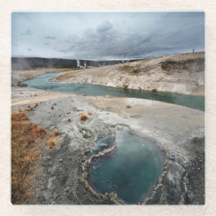 Blaues Loch Glasuntersetzer