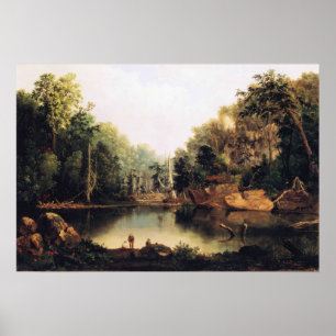 Blaues Loch, Little Miami River Poster