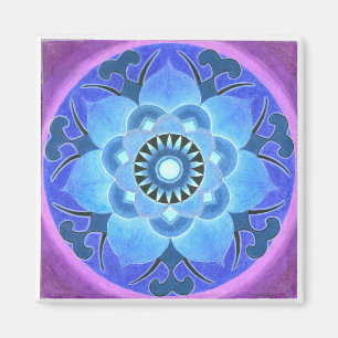 Blaues Lotus-Magnet Magnet