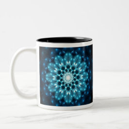 Blaues Madala Zweifarbige Tasse