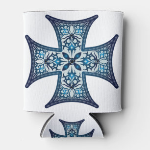 Blaues Malteserkreuz Dosenkühler