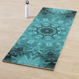 Blaues Mandala-Design Yogamatte