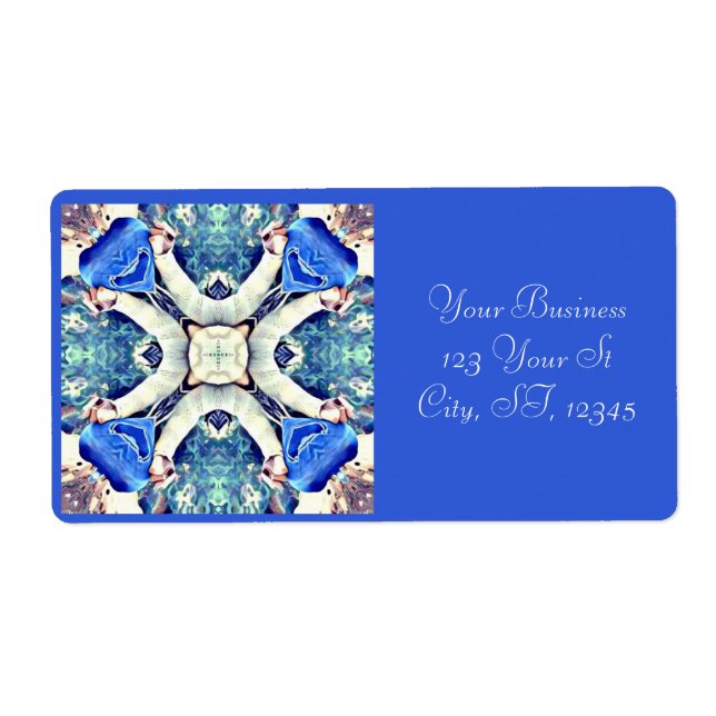 Blaues Mandala-Herz Muster Thunder_Cove (Vorne)