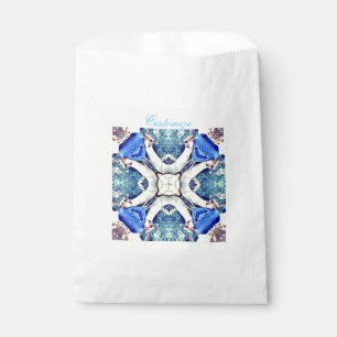 Blaues Mandalaherzmuster Thunder_Cove Geschenktütchen