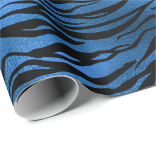 Blaues Marine-Kobalt-Schwarz-metallischer Geschenkpapier