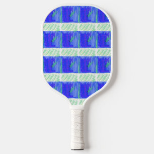 Blaues maritimes Thema Pickleball Schläger