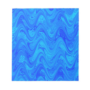 Blaues Marmormuster Notizblock