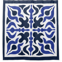 Blaues marokkanisches Muster