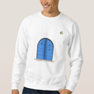 Blaues marokkanisches Tor – Langarmshirt Sweatshirt