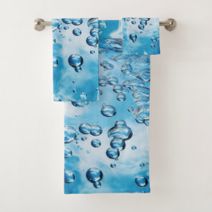 Blaues Meer Badhandtuch Set