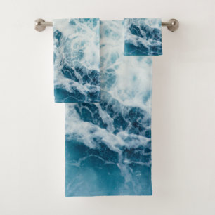 Blaues Meer Badhandtuch Set