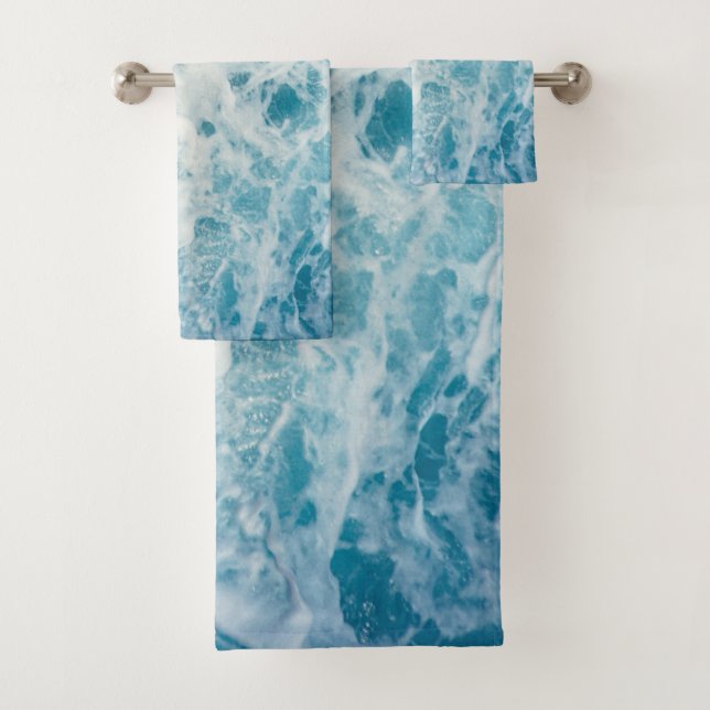 Blaues Meer Badhandtuch Set (Insitu)
