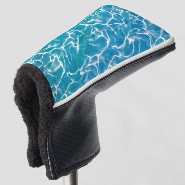 Blaues Meer* Golf Headcover (3/4 Vorderseite)